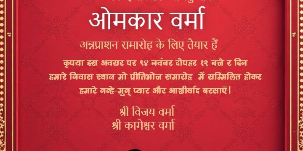 Elegant Annaprashan Invitation Cards by Crafty Art