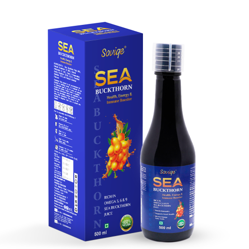 Soviqe - Soviqe_Pure Himalayan Sea Buckthorn Juice | Immunity & Skin Health Booster | No Added Sugar – 500ml