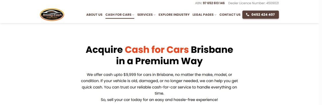 Jimmy Cash For Cars Cover Image