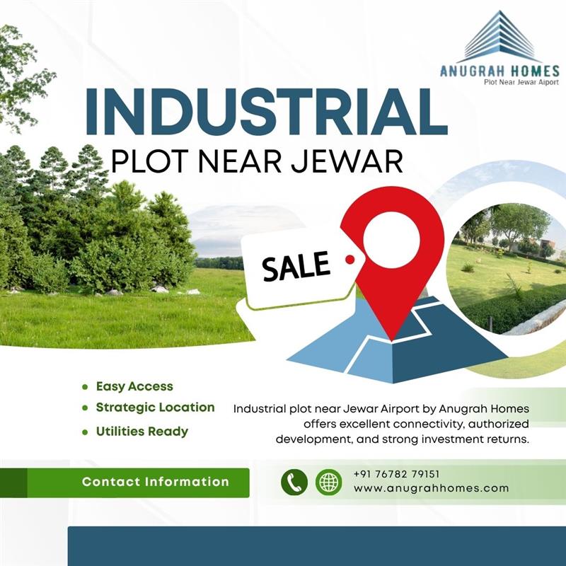 Premium Industrial Plot Near Jewar Airport | Anugrah Homes :Flats Dekho